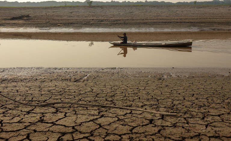 Seca no Amazonas: Rio Negro atinge menor nível em 121 anos