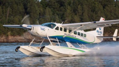 Hidroavião na Amazônia