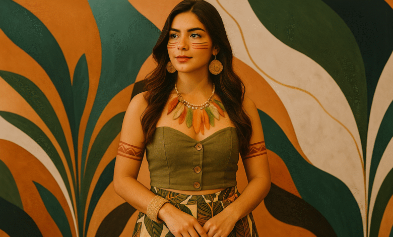Lorena Maia em Fama Fashion Week:Moda que Celebra e Preserva a Floresta