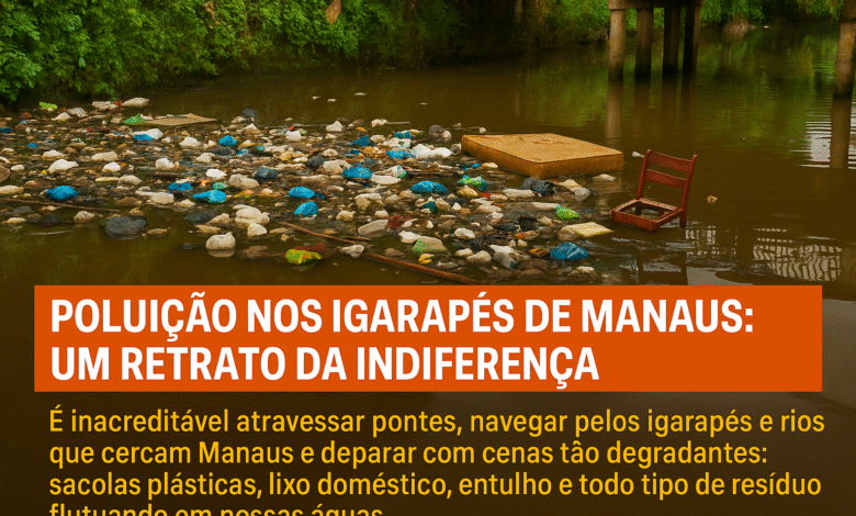 Poluição nos igarapés de Manaus: um retrato da indiferença