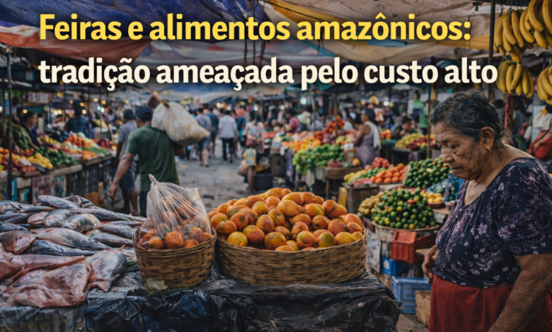 Feiras e alimentos amazônicos: tradição ameaçada pelo custo alto