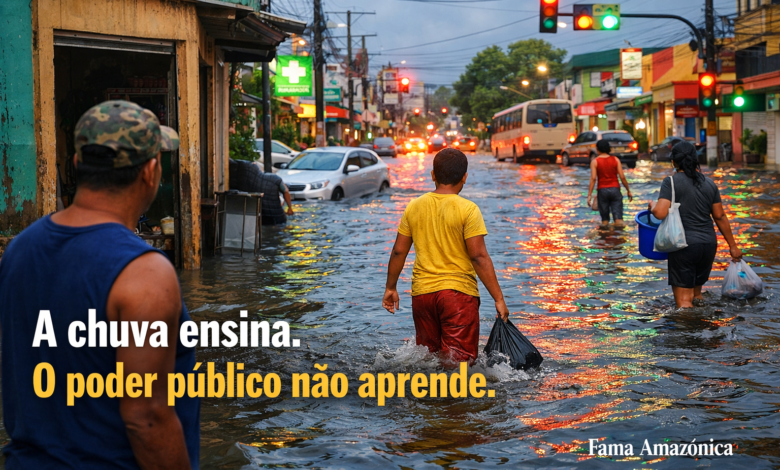 A chuva ensina, mas o poder público não aprende