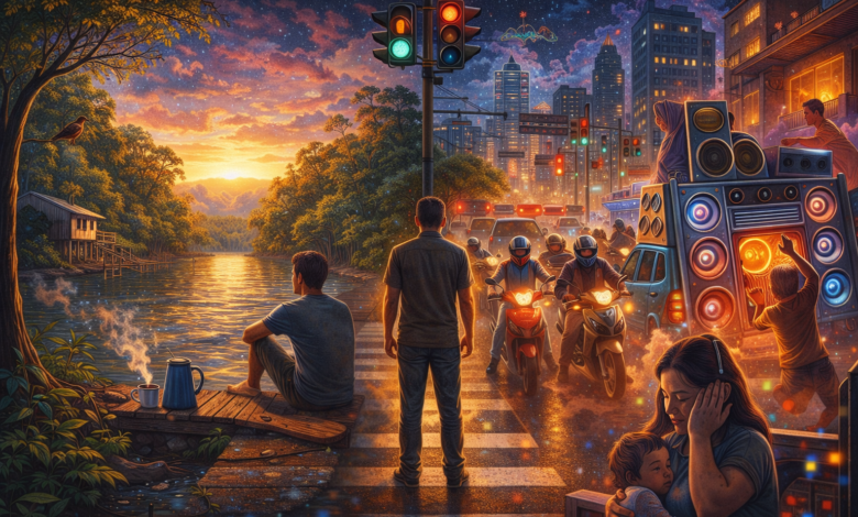 Quando o Silêncio da Floresta Encontra o Barulho da Cidade