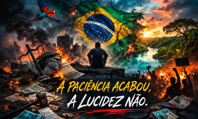 A paciência acabou, a lucidez não