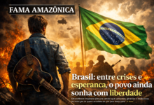“Brasil: entre crises e esperança, o povo ainda sonha com liberdade.”
